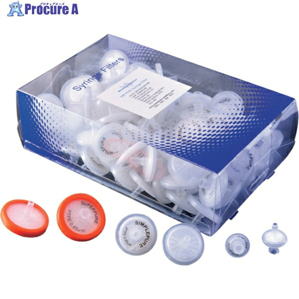 大阪ケミカル MSシリンジフィルター PTFE(疎水性)(100個入) サイズ30mm PTFE030022 1箱 ▼417-3007 ｜プロキュアエース