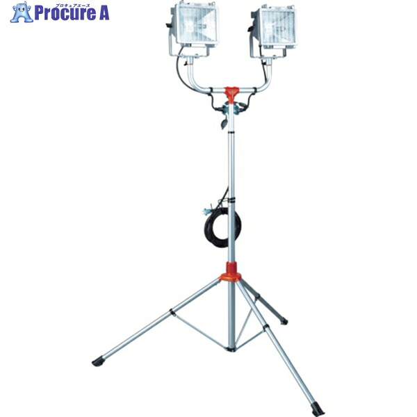 ハタヤ 【売切廃番】防雨型照明ランプ付ハロゲンともし火 300W×2灯 100V電話線5m PHCX-305N 1台 ◇▼453-8595
