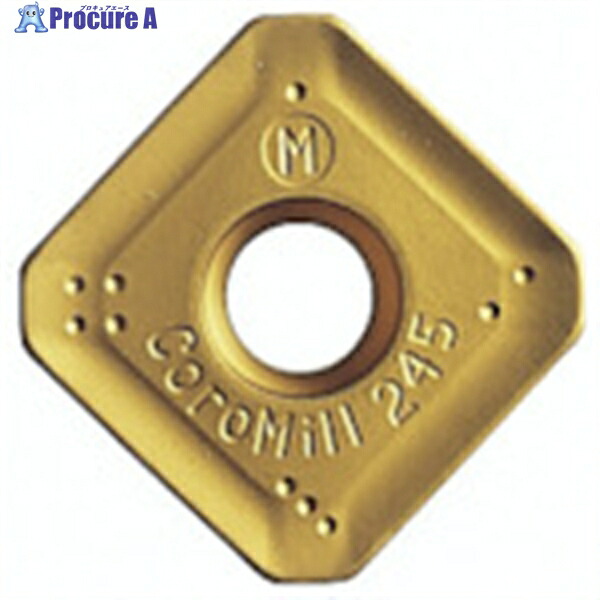SANDVIK コロミル245 フライス加工用チップ(350) 1025 R245-18 T6 M-PM 1025 (350) 10個 ▼619-2203 ●KO521
