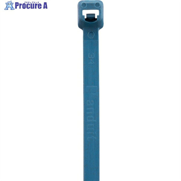 PANDUIT 金属検知対応結束バンド 抗菌・防カビタイプ ブルー PLT3H-L96A PLT3H-L96A 1袋 ▼660-0566