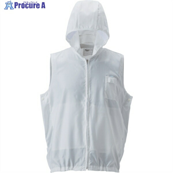 GOLDWIN 空調服[[R上]]フード付きアウターベスト 白 3L PK2911-W-3L 1着 ▼682-1716
