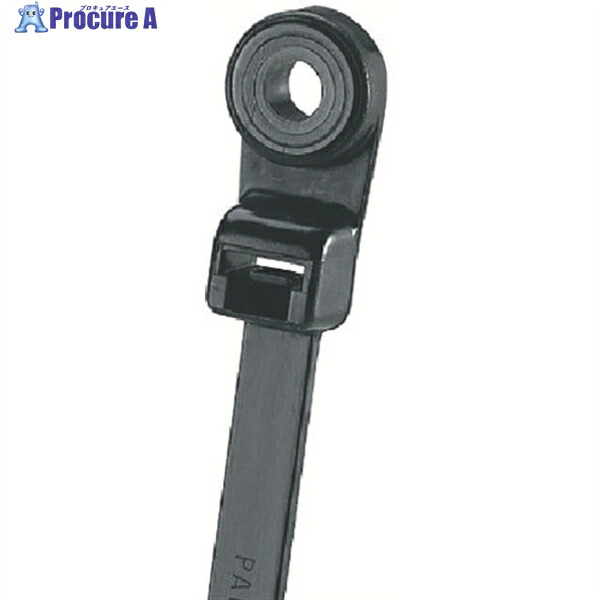 PANDUIT ネジ止めタイプナイロン結束バンド 耐熱性黒 (1000本入) PLC1.5I-S8-M30 1袋 ▼814-6427