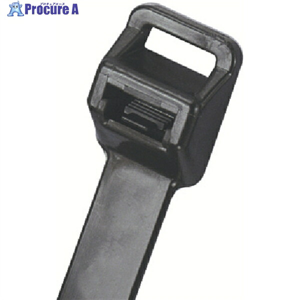 PANDUIT リリースタイ 取り外し可能ナイロン結束バンド 耐候性黒 100本 PRT5EH-C0 1袋 ▼814-6519