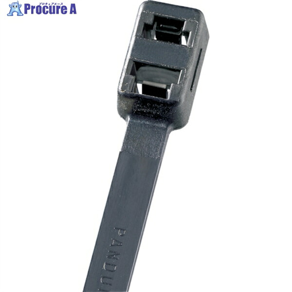 PANDUIT ダブルループ結束バンド 耐熱性黒 4.8&times;376&times;1.3 (1000本入) PLB4S-M30 1袋 ▼818-0375 ｜プロキュアエース