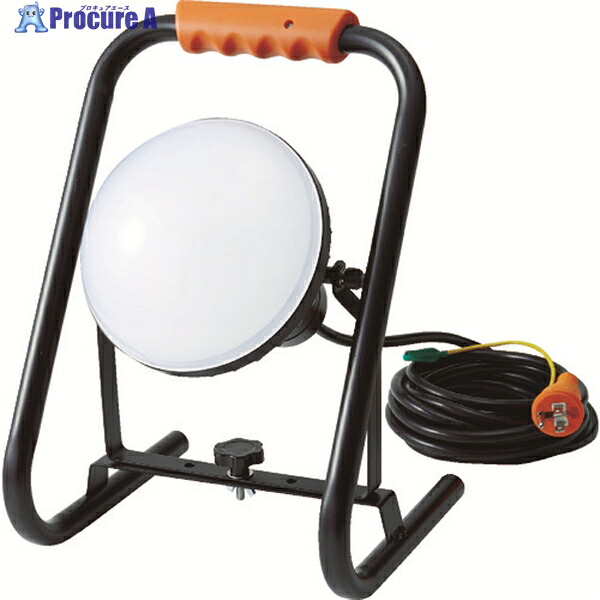 TRUSCO LED投光器 DELKURO スタンドタイプ 50W 10m アース付 2芯3芯両用タイプ RTLE-510EP-S 1台 ▼114-5832