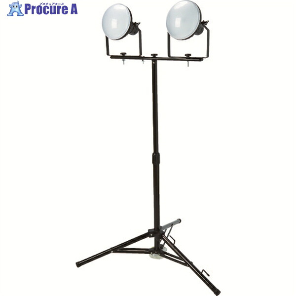 TRUSCO LED投光器 DELKURO 三脚タイプ 2灯 50W 5m RTLE-505-SK2 1台 ▼114-5844