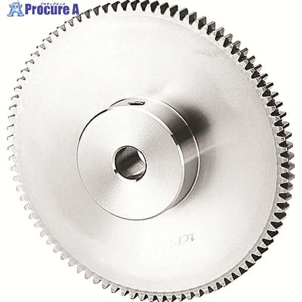 KG 【売切廃番】ステンレス平歯車 S80SU 120B＊0508 形状B1 モジュール0.8 歯数120 歯幅5mm 穴径Φ8mm S80SU 120B*0508 1個 ▼149-5029