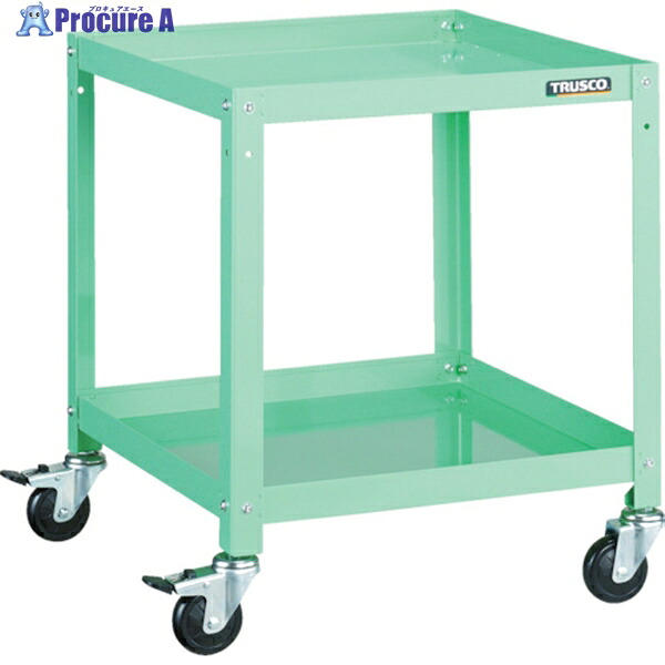 TRUSCO ツールワゴン ラビットワゴン 500X500 ゴム車輪 ヤンググリーン RBW-652 YG 1台 ▼366-3175 ｜プロキュアエース