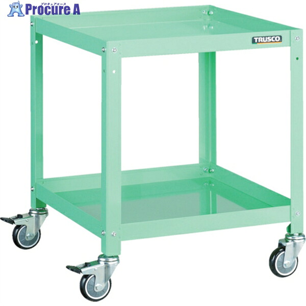 TRUSCO ツールワゴン ラビットワゴン 500X500 ウレタン車輪 ヤンググリーン RBW-652U YG 1台 ▼366-3183