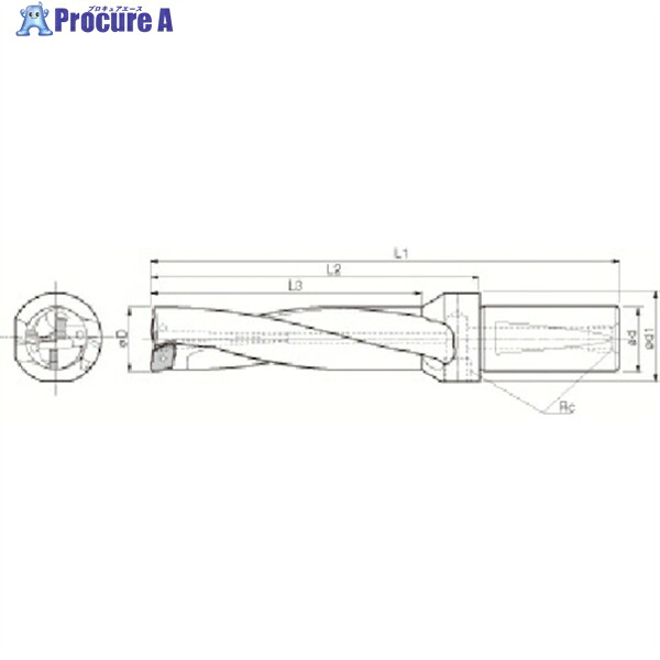 京セラ 神通力せん孔機 DRZ型用ホルダ 製作深さ4×DC S20-DRZ145580-05 1個 ▼641-8872  ●MA515
