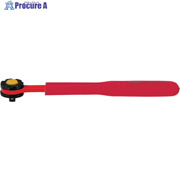 TOP 絶縁ラチェットハンドル 差込角9.5mm RH-3ZR 1本 ▼817-0951