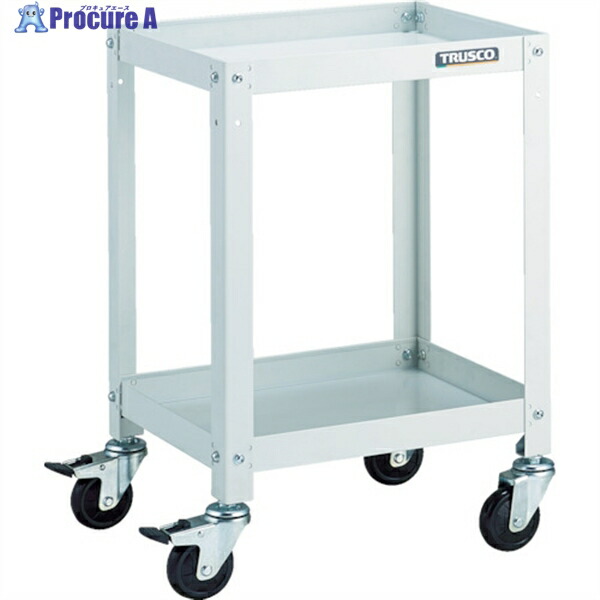 TRUSCO ツールワゴン ラビットワゴン 400X350 ゴム車輪 ホワイト RBW-642 W 1台 ▼818-3131