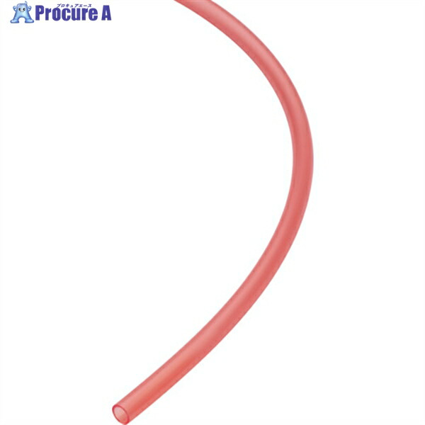 PISCO フッ素樹脂(PFA)チューブ クリアレッド 10×8 5M SFT1080-5-CR 1巻 ▼251-7758