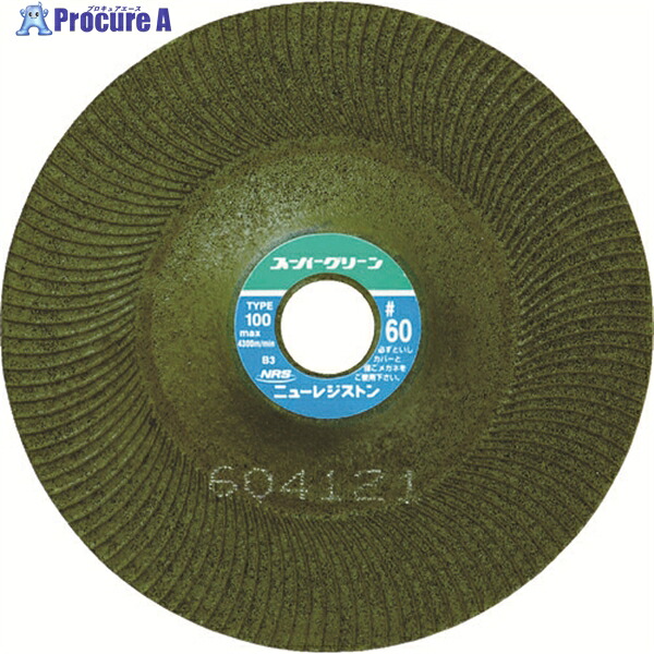 NRS 研磨用フレキシブル砥石 スーパーグリーン 100×3×15 #60 SG1003-60 25枚 ▼451-8292
