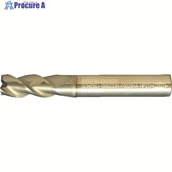 MAPAL 超硬スクエアエンドミル OptiMill-Steel-HPC 不等分割・不等リード3枚刃スチール用 刃径10mm 刃長22mm 全長72mm シャンク径10mm SCM250J-1000Z03R-F0020HA-HP213 1本 ▼485-8018