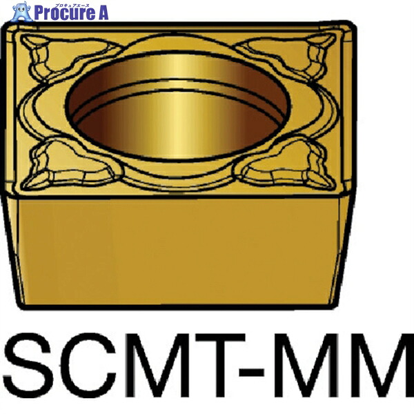 SANDVIK コロターン107 旋削用ポジチップ(120) 2025 SCMT 12 04 08-MM 2025 (120) 10個 ▼610-6129 ●KO521