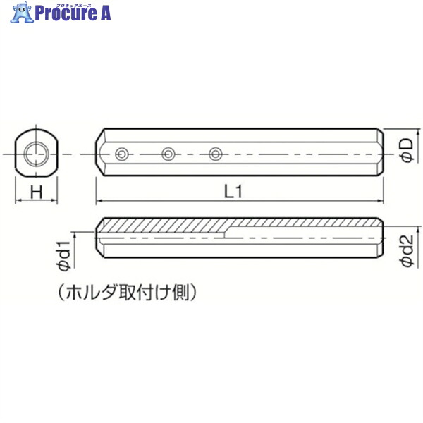 京セラ ボーリングバー用捩り SH SH2032-180 1本 ▼645-7665  ●MA515