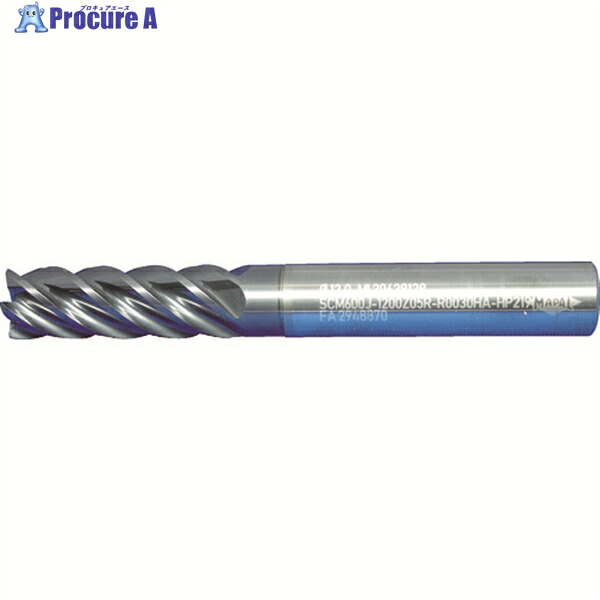 MAPAL 超硬ラジアスエンドミル OptiMill-Titan-Trochoid 5枚刃 チタン用 刃径5mm 刃長17mm 全長62mm シャンク径6mm SCM600J-0500Z05R-R0010HA-HP219 1本 ▼775-4337