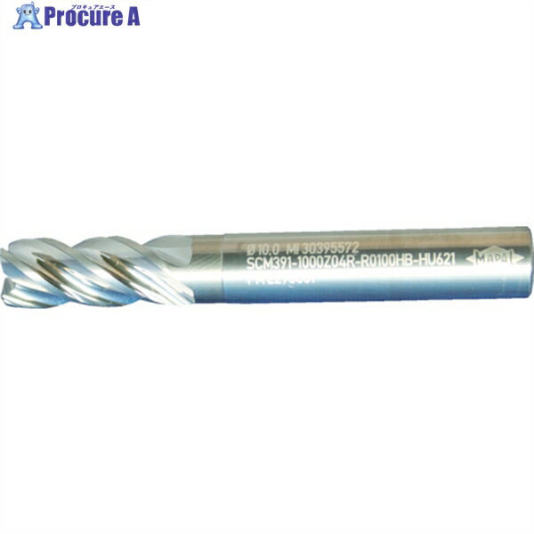 MAPAL 超硬ラジアスエンドミル Performance-Endmill-Titan 4枚刃 内部給油 刃径14mm 刃長26mm 全長83mm シャンク径14mm SCM391J-1400Z04R-R0100HA-HU621 1本 ▼775-4558