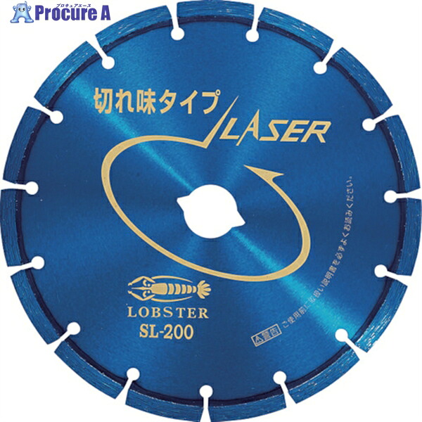 エビ 金剛石裁断師 レーザ(乾式) 204粍 SL200 1枚 ▼123-9368  ●YA513