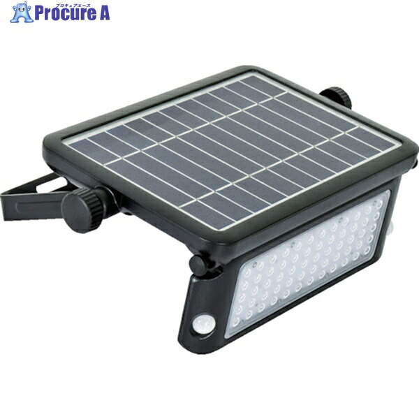 NICHIDO ソーラーLEDセンサーライト エコフラッシュ10W SOL-10PIR-60K 1台 ▼139-2435