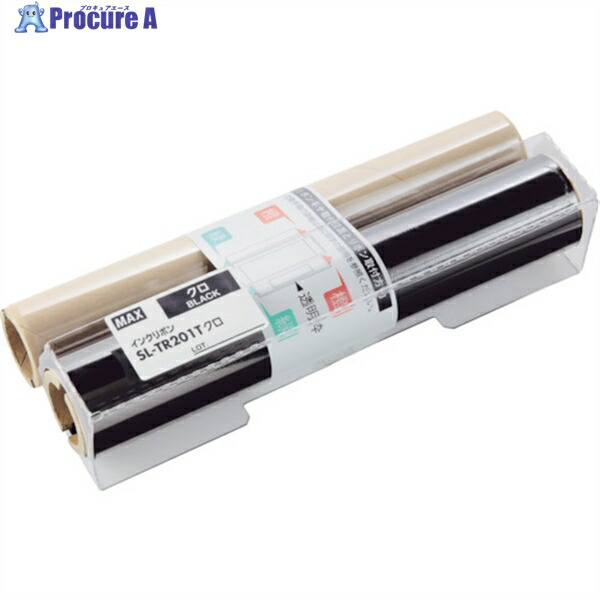 MAX ビーポップ CPM-200用インクリボン(詰替用)SL-TR201Tクロ 50m巻 SL-TR201T 1個 ▼146-5325
