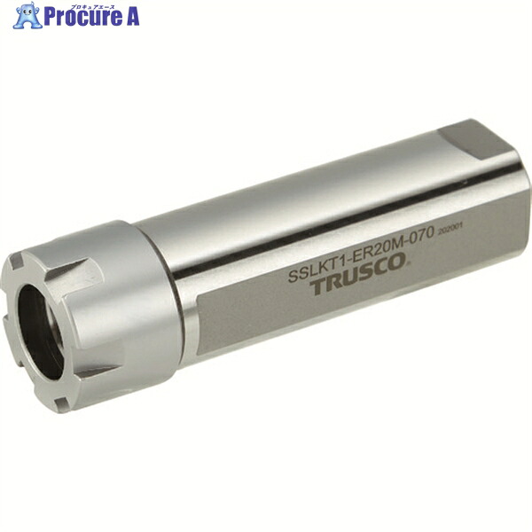 TRUSCO NC旋盤用ストレートシャンクコレットホルダ ERMクーラント用コレットホルダSSLKT型(メトリック) シャンク径22 全長128 ER16用 SSLKT22-ER16M-105 1本 ▼207-7064