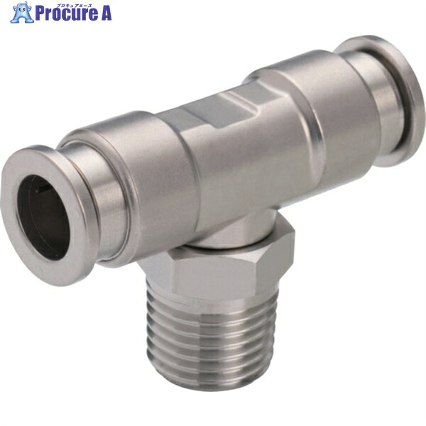 PISCO 耐腐蝕用SUS316ワンタッチ継手 チューブフィッティングSUS316 ティー SSPB16-04 1個 ▼249-5034