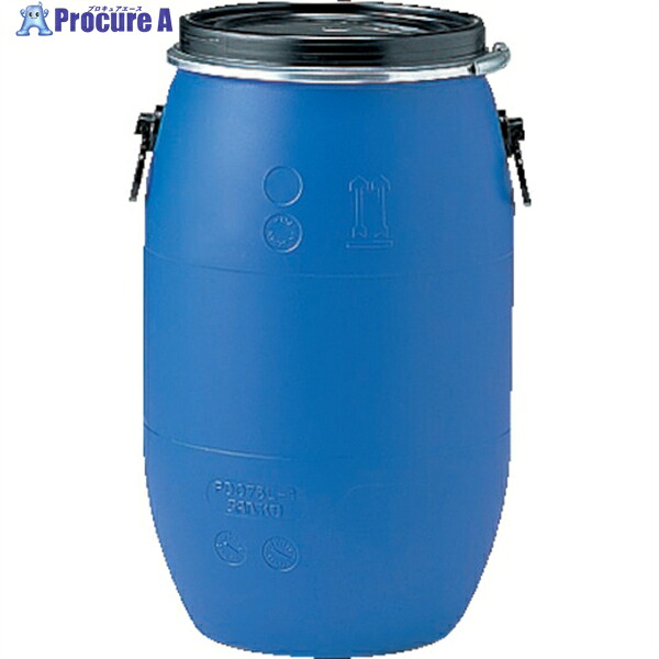 サンコー プラスチックドラムオープンタイプ 850055 PDO75L-1青碧 SKPDO-75L-1-BL 1本 ▼342-5231