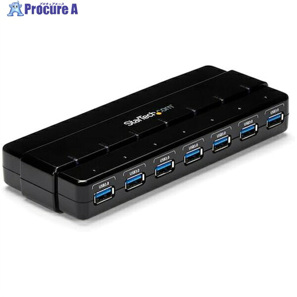 StarTech USBハブ/USB 3.0/USB-A - 7x USB-A/ACアダプター/デスクトップ ST7300USB3B 1箱 ▼489-4042 ｜プロキュアエース