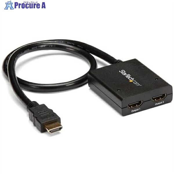 StarTech ビデオスプリッター/HDMI/1インプット2最終生産物/4K30サイクル/USB力強さ/7.1ch ST122固定ディスク4KU 1台 ▼497-5418 木材・建築資材・設備-電設資材-その他