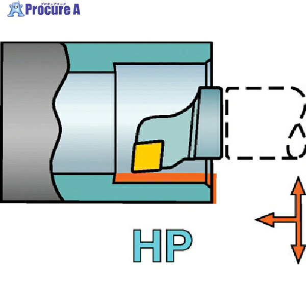 SANDVIK コロターンSL T-Max P用HPカッティングヘッド(410) SL-PCLNR-40-12HP (410) 1本 ▼578-4441 ●KO521|プロキュアエース