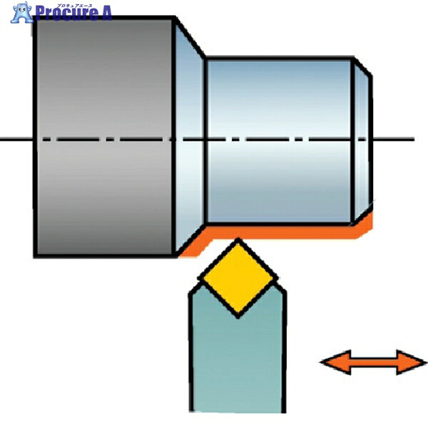SANDVIK コロターン107 ポジチップ用シャンクバイト(210) SSDCN 1212F 09-M (210) 1個 ▼578-9362 ●KO521|プロキュアエース