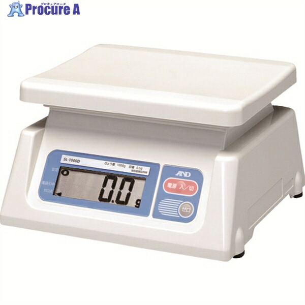 A＆D デジタルはかり(瓦見せびらかす) ひょう量1kg SL-1000D 1台 ▼831-4289