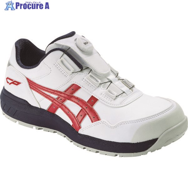 ASICS ウィンジョブCP306 BOAホワイト/クラシックレッド 25.0cm 1273A029.100-25.0 1足 ▼195-1743 ｜プロキュアエース