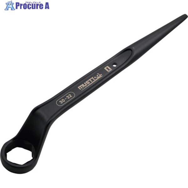 MUSTTOOL メガネレンチショート 30×32 IM-DSMS3032BKCR 12283 1丁 ▼203-7153