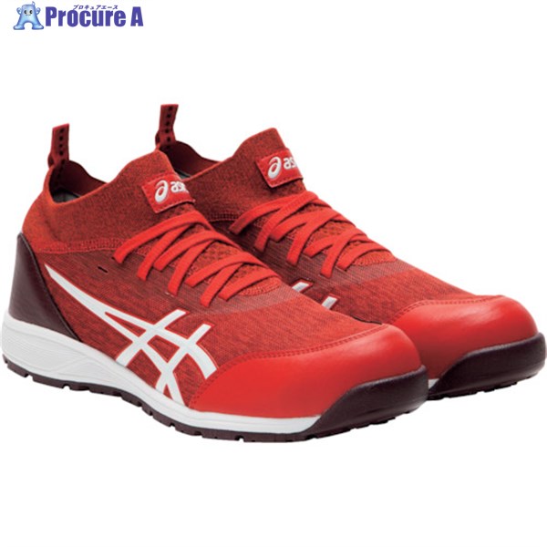 ASICS ウィンジョブ CP213 TS ファイアリーレッド×白いこと 30.0糎 1271A052.600-30.0 1足 ▼250-2073 安全靴-DIY・工具
