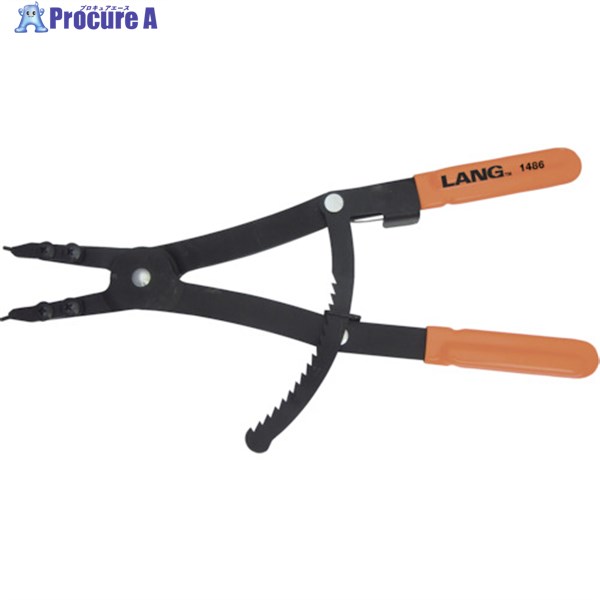 LANGTOOLS スナップリングプライヤー(軸用) 1486 1丁 ▼250-5696