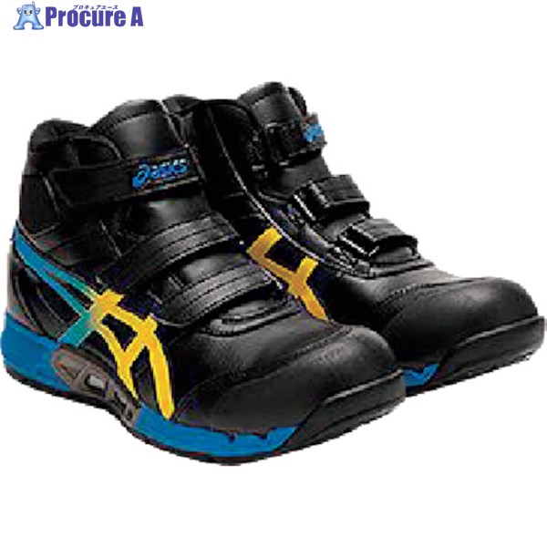 ASICS ウィンジョブCP308 AC ブラック×ヴァイブラントイエロー 26.0cm 1271A055.001-26.0 1足 ▼359-2132 |プロキュアエース