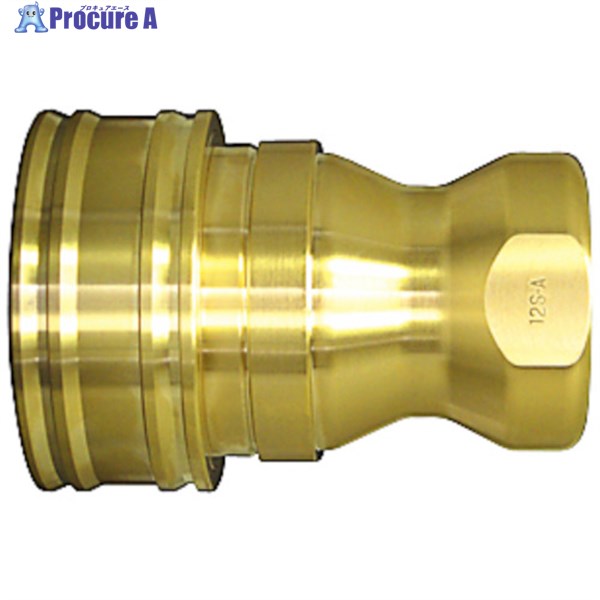 日東 SPカプラ タイプA 真ちゅう製 ふっ素ゴムFKM X-100(19121) 12S-A BRASS FKM 1個 ▼410-0504 ●KO521｜プロキュアエース