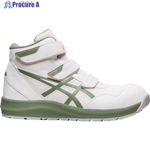 ASICS ウィンジョブCP216 ホワイトXライケングリーン 22.5cm 1273A076.100-22.5 1足 ▼521-1311