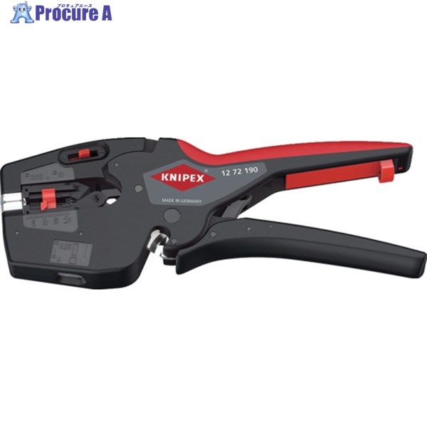 KNIPEX 電気工用マルチ物の具 ネクストリップ 1272190 1丁 ▼552-5065 ワイヤーストリッパー-花・ガーデン・DIY