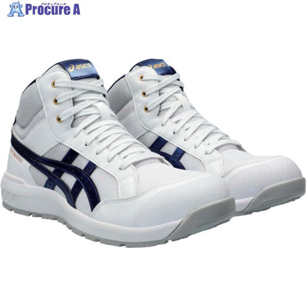 ASICS ウィンジョブ CP218 ホワイト/ピーコート 22.5cm 1273A091.101-22.5 1足 ▼622-9985