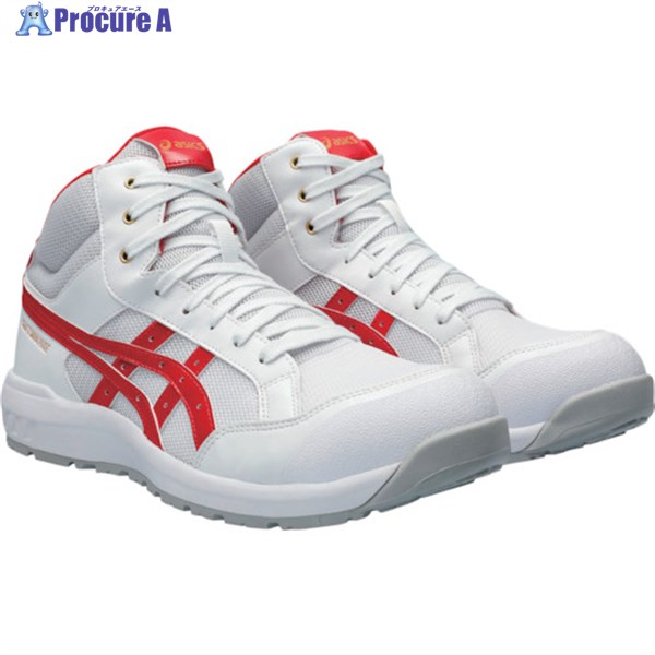 ASICS ウィンジョブ CP218 ホワイト/クラシックレッド 28.5cm 1273A091.100-28.5 1足 ▼622-9992
