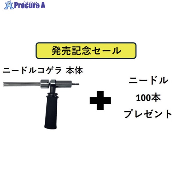 富士 電動式タガネ ニードルコゲラ(Φ2)サイドハンドルセット ニードルΦ2 100本付 1251020000 1S ▼645-0545 ●YA513