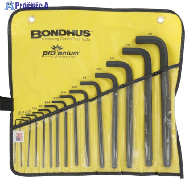 BONDHUS ボールポイント・L-レンチ フルラインセット インチ 10935 1S ▼810-8860