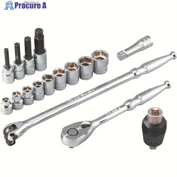KTC 12.7sq.ソケットレンチセット トルクルモデル TB417TQ 1S ▼171-8217 ｜プロキュアエース