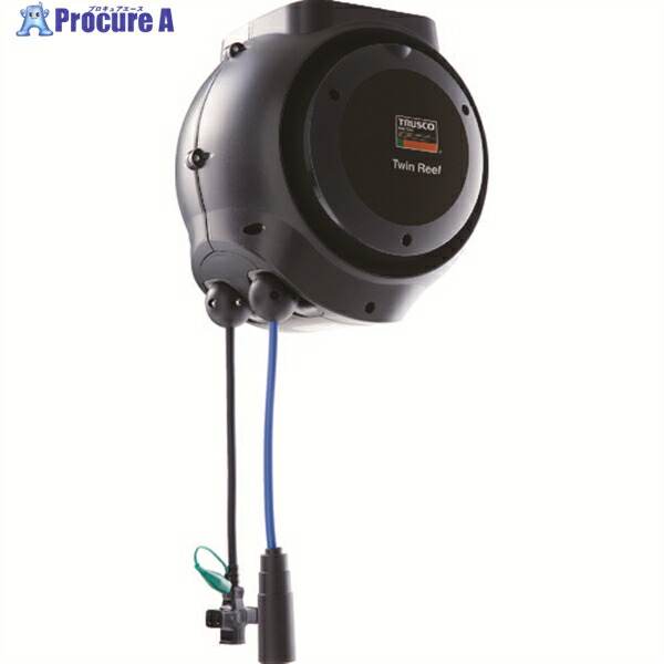TRUSCO エアリール ツインリール エアーΦ6.5X10M コード3芯X10M TAC10-65-3 1台 ▼206-5909