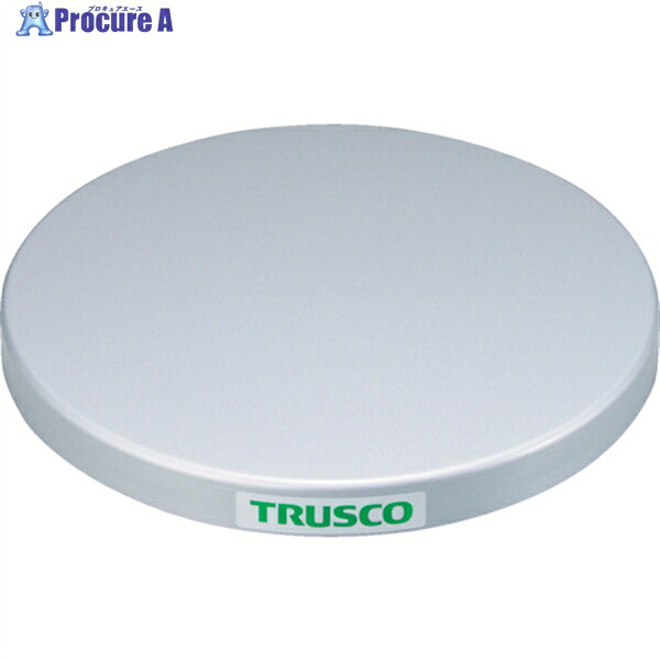 TRUSCO 回転させる台 100Kg型 Φ400 スチール写真天板 TC40-10F 1台 ▼330-4370