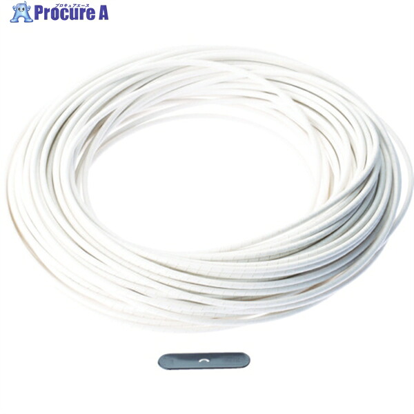 PANDUIT スパイラルラッピング 難燃性ポリエチレン(UL94V-2) 白 T25R-CY 1巻 ▼403-8231